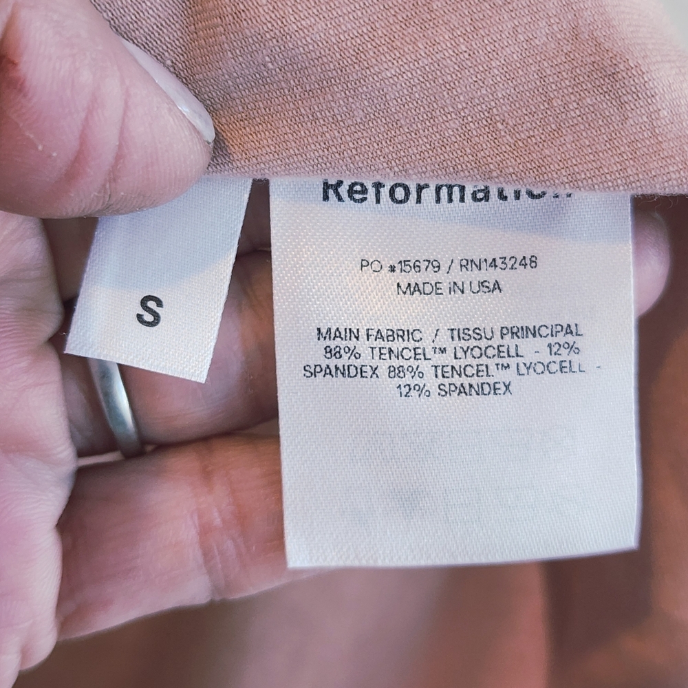 REFORMATION JEAN KAILA MIDI DRESS WRAP STYLE NWOT SIZE SMALL - Picture 7 of 15